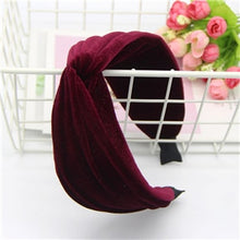 Load image into Gallery viewer, Free shipping fashion wide cross women hairbands velvet girl&#39;s headbands lady&#39;s headwear hair accessories