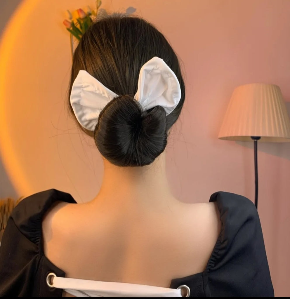 Fashion female magic twisting lazy long hair curly hair artifact printing bow headband hair accessories headband