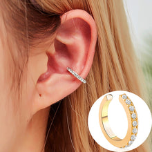 Load image into Gallery viewer, Fashion Exquisite Rhinestone Decor Ear Cuff earring for Woman Ear 2022 Summer New Arrival Christmas Jewelry Gift