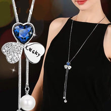 Load image into Gallery viewer, BYSPT Long Necklaces&amp; Pendants for Women Collier Femme Geometric Statement Colar Maxi Fashion Crystal Jewelry Bijoux