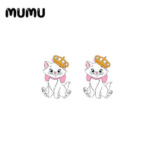 Load image into Gallery viewer, 2022 New Cute Cat Marie Stud Earring Lovely Cats Epoxy Jewelry Resin Acrylic Earrings Handmade Gifts Girl