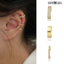 Load image into Gallery viewer, SIPENGJEL Fashion Crystal Without Piercing Ear Cuff Earrings Fake Cartilage Piercing Ear Clip Earrings For Women Jewelry 2022