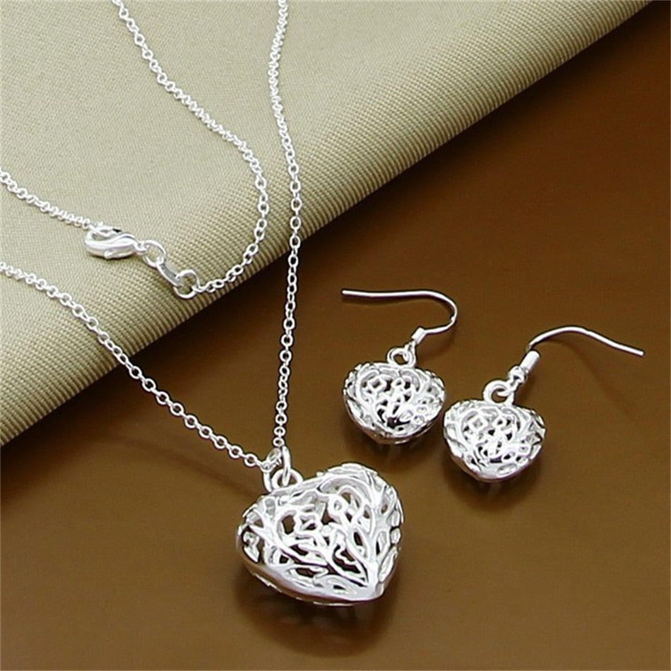Fine Jewelry Set 925 Sterling Silver Sideways Snake Chain Bracelet Necklace Sets For Women Men Fashion Charm Jewelry Gift