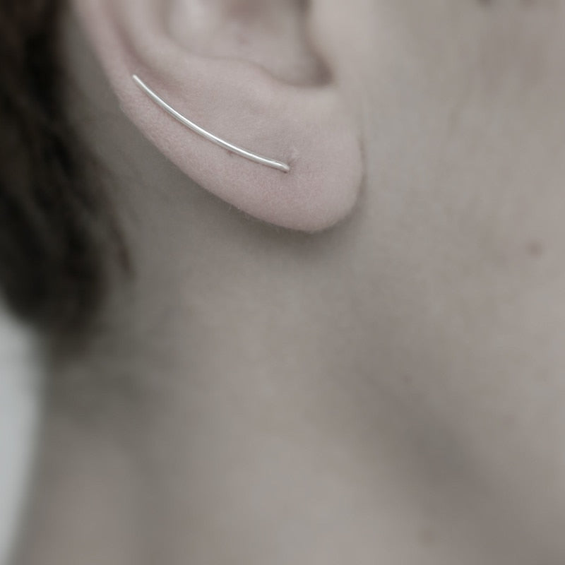 S925 Silver Earrings Creative U-shaped Ear Buckle Earrings