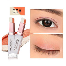 Load image into Gallery viewer, Double Color Glitter Eye shadow Stick Matte Eyeshadow Makeup Waterproof Bicolor Shimmer Cosmetics Beauty Makeup Tool