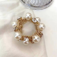 Load image into Gallery viewer, Elegant Pearl Hair Rope Bracelet Dual-Use Hair Ring Ball Head Tie Ponytail Rubber Band Female Ornament Accessories Present