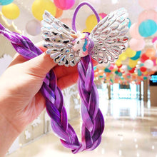 Load image into Gallery viewer, 2022 New Girls Cute Cartoon Bow Butterfly Colorful Braid Headband Kids Ponytail Holder Rubber Bands Fashion Hair Accessories