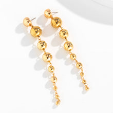 Load image into Gallery viewer, PuRui CCB Material Beads Drop Earrings for Women Fashion Gold Color Irregular Bead Long Dangle Earrings Trendy Jewelry Gift