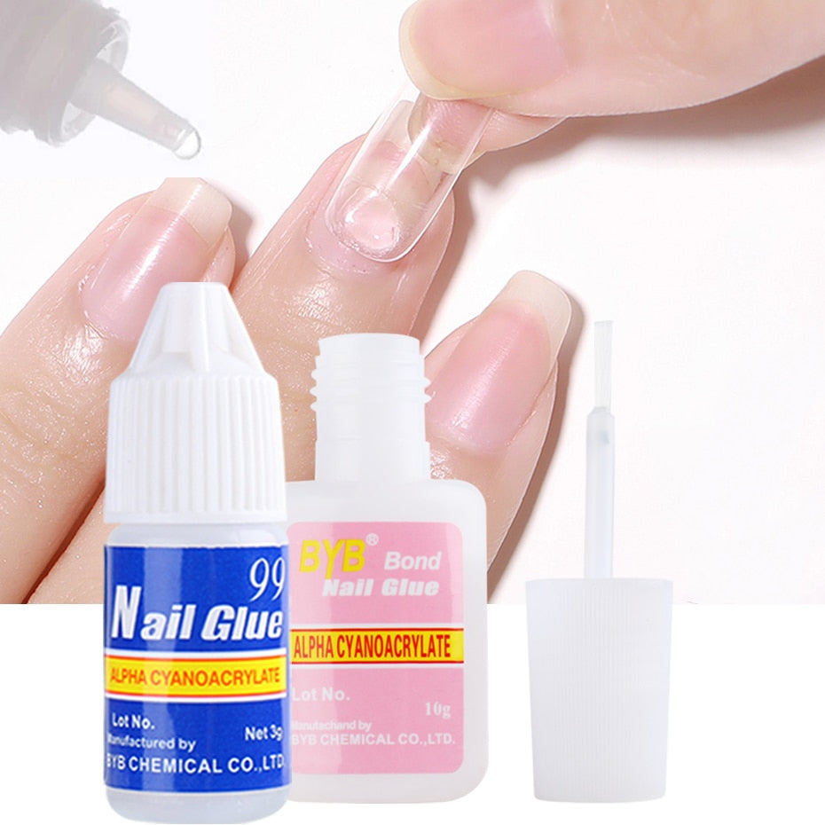 Fast Dry Nail Glue False Nail Tips Gel Polish Fake Nails Extension Adhesive Super UV Glue Acrylic Nail Art Tools Manicure TR1866