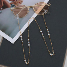 Load image into Gallery viewer, Women Fashion Pearls Sunglasses Chains Gold Eyeglasses Chains Sunglasses Holder Necklace Eyewear Retainer Accessories