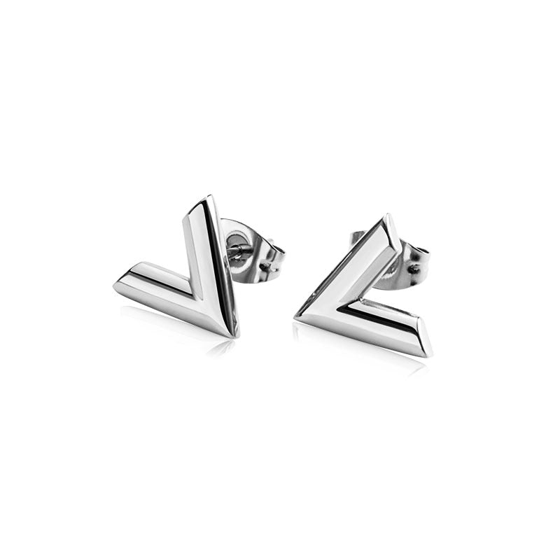 Trendy Exquisite Zircon Stainless Steel Stud Earrings For Women Classic Korean Geometric Crystal Earrings Gifts Fashion Jewelry