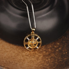 Load image into Gallery viewer, New Arrival Rotatable Windmill Pendant Necklace AAA Cubic Zirconia Pave Gold Silver Color Crystal Necklace Jewelry Women Men
