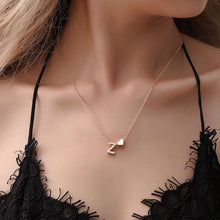 Load image into Gallery viewer, SUMENG Fashion Tiny Heart Dainty Initial Necklace Gold Silver Color Letter Name Choker Necklace For Women Pendant Jewelry Gift