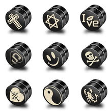 Load image into Gallery viewer, 2022 Fake Piercing Mens Strong Magnet Magnetic Round Ear Studs Non Piercing Earrings for Women Body Jewelry Accessories