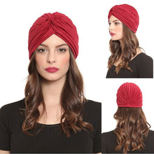 Load image into Gallery viewer, Muslim Hat Turban Women&#39;s Turban Headdress Stretchy Bandanas Chemo Indian Cap Hair Accessories Hijab Scarf Turbans For Women