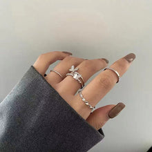 Load image into Gallery viewer, Fashion Butterfly Metal Punk Rings Set For Women Teen Jewelry Gifts Accessories Buckle Female Index Finger Ring