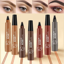 Load image into Gallery viewer, 2022 MB 5 Color 4 Forks Eye Brow pencil Natural Matte Liquid Tint Makeup Lasting Waterproof Eyebrow Tattoo Smudge-proof Cosmetic