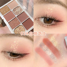 Load image into Gallery viewer, 8 Colors Matte Shimmer Shiny Eyeshadow Cosmetic Palette Waterproof Highlighter Fashion Diamond Eye Shadow Face Makeup TSLM1