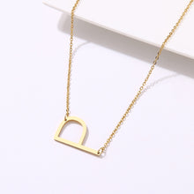Load image into Gallery viewer, 316L Stainless Steel Large SIZE 26 Letters Necklace For Women Pendant Collar Initial Necklaces For Women Jewelry Gifts NO Fade