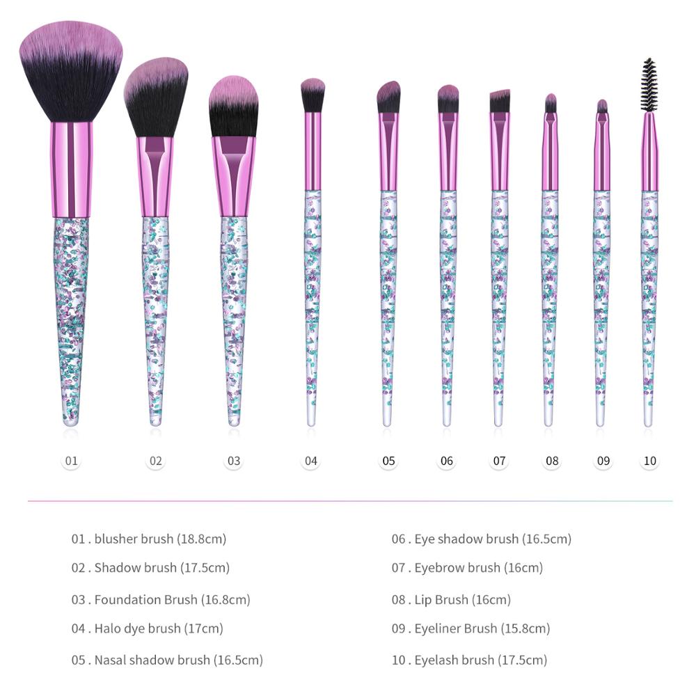 ZZDOG 7/10Pcs High-Quality Cosmetics Tool Kit Soft Makeup Brushes Set Eye Shadow Powder Foundation Eyebrow Blending Beauty Brush