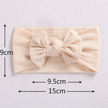 Load image into Gallery viewer, 32 Colors Cable Bow Baby Headband for Child Bowknot Headwear Cables Turban for Kids Elastic Headwrap Baby Hair Accessories
