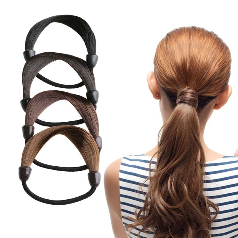 Women girl&#39;s  Wig hair Elastic Rubber Bands Rope Scrunchie Hair Ties Headdress Acsesorios para el cabello girls Hair Accessories