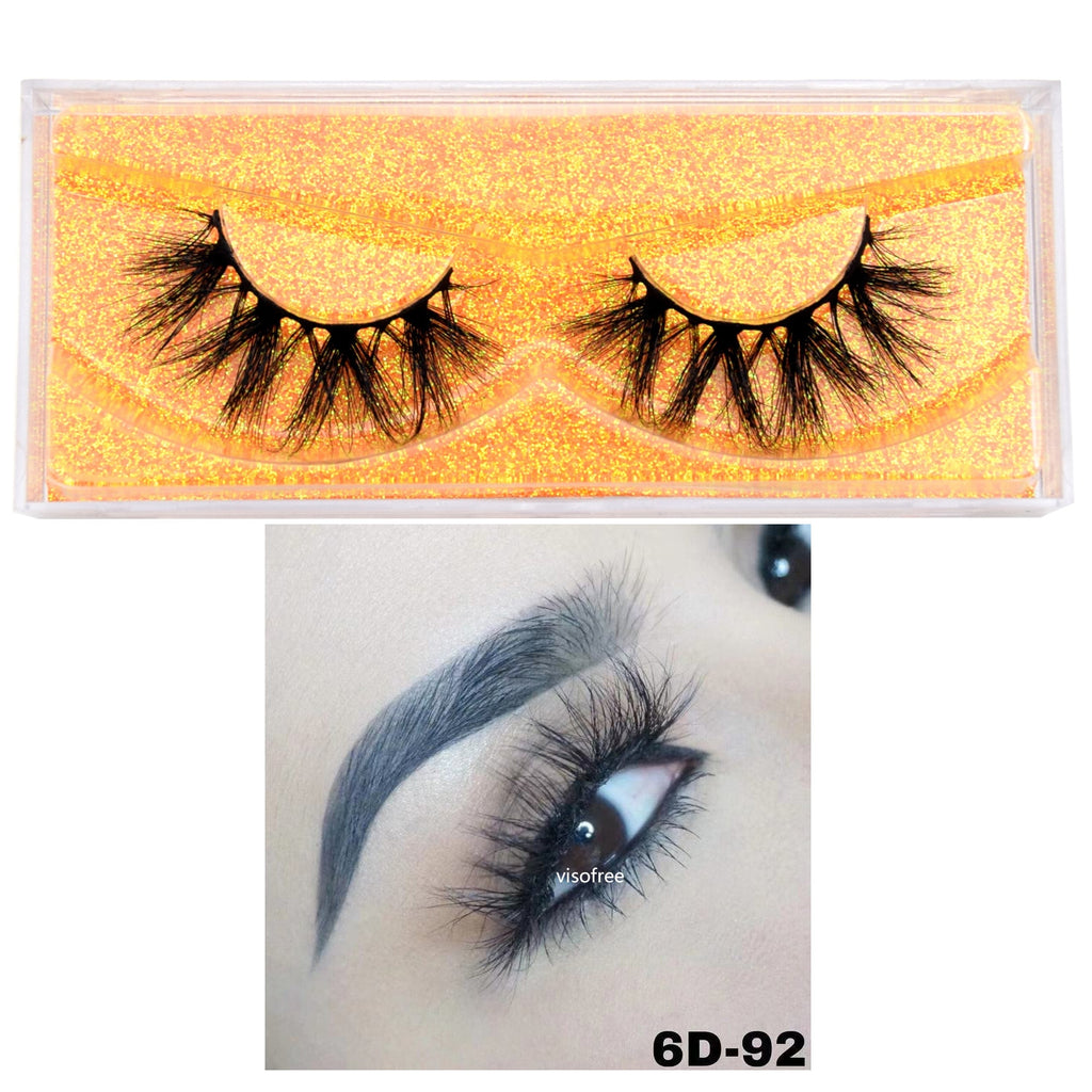 Visofree 5D Mink Eyelashes Long Lasting Mink Lashes Natural Dramatic Volume Eyelashes Extension Thick Long 3D False Eyelashes
