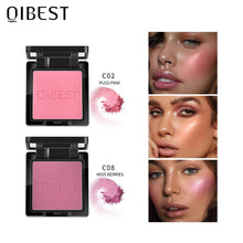 Load image into Gallery viewer, QIBEST Blush Peach Pallete 8 Colors Face Mineral Pigment Cheek Blusher Powder Cosmetic Professional Contour Shadow Blush Palette