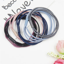 Load image into Gallery viewer, 12PCS/LOT Simple Tie Knot Colors Elastic Hair Bands For Girls Bohemian Headband Scrunchy Korean Kids Hair Accessories For Women