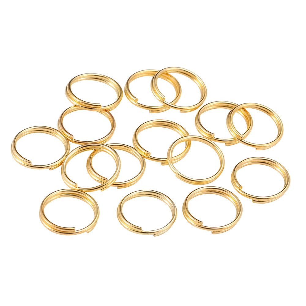50-200pcs/bag 4 5 6 8 10 12 mm Open Jump Rings Double Loops Split Rings Connectors For Diy Jewelry Making Findings Accessories