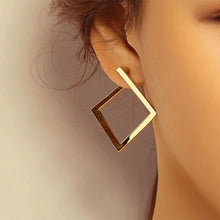 Load image into Gallery viewer, Retro Minimalist Square Earrings Irregular Stud Earrings New Exaggerated Cold Wind Fashion Earring for Women Opening Accessories