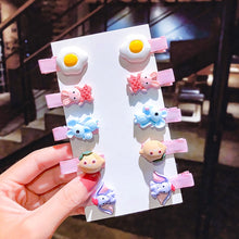 Load image into Gallery viewer, 10PCS/Set New Girls Cute Cartoon Ice Cream Unicorn Hair Clips Kids Lovely Hairpins Headband Barrettes Fashion Hair Accessories