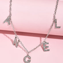 Load image into Gallery viewer, Necklace Jewelry Punk Personality Fashion Rhinestone Letter Necklace Women Gothic Statement Necklace Gifts Bijoux Chain