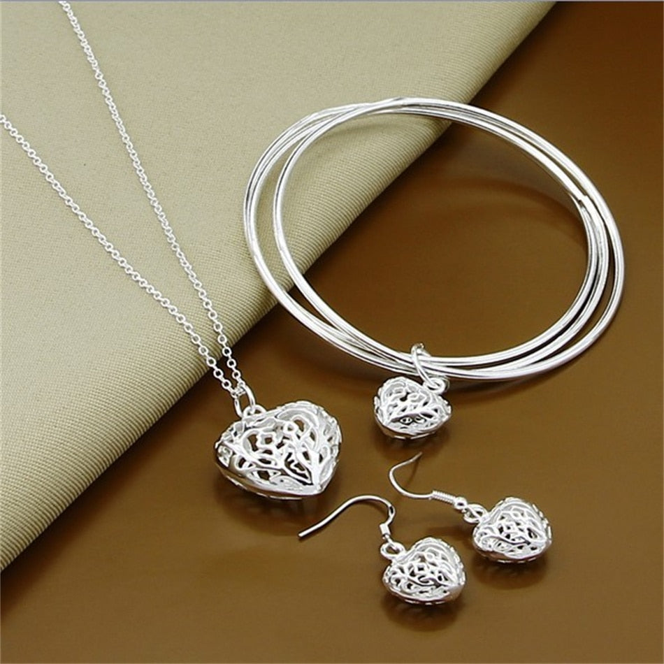 Fine Jewelry Set 925 Sterling Silver Sideways Snake Chain Bracelet Necklace Sets For Women Men Fashion Charm Jewelry Gift