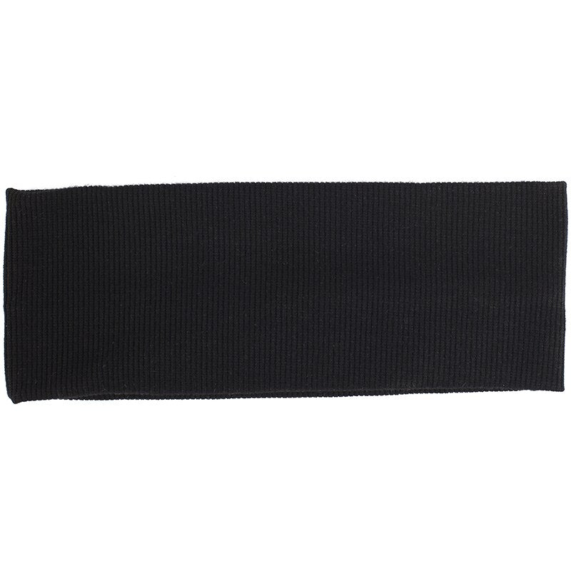 Geebro Women Solid Ribbed Flat Elastic Wide Cross Knitted Headband Men New Cotton Stretch Hairband Sport Yoga Hair Accessories