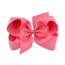 Load image into Gallery viewer, 6 Inch Big Grosgrain Ribbon Solid Hair Bows With Clips Girls Kids Hair Clips Headwear Boutique Hair Accessories