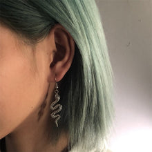 Load image into Gallery viewer, Trendy Vintage Snake Shape Dangle Earrings for Women Girl Retro Drop Earrings Cute Small Object Earring Jewelry Bijoux