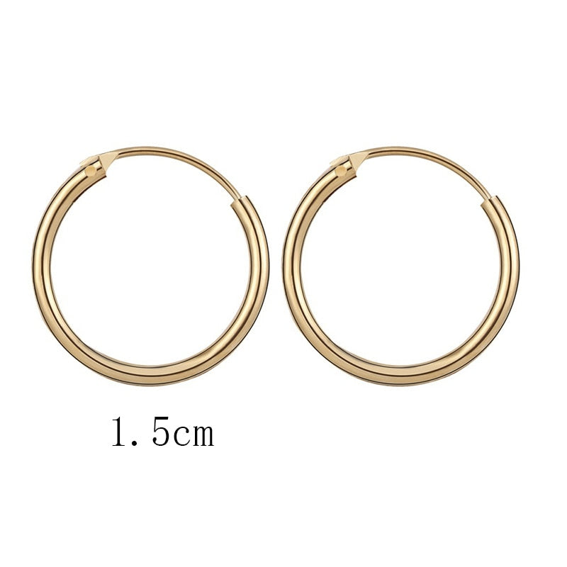 2022 New Vintage Rose Gold Multiple Dangle Small Circle Hoop Earrings for Women серьги Jewelry Steampunk Ear Clip Gift