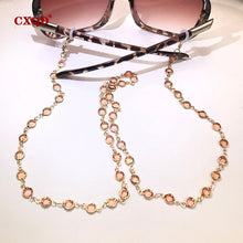 Load image into Gallery viewer, Colorful Crystal Bead Eyeglass Holder Fashion Glasses Chain For Women Eye Accessories Eyewear Straps Cord Sunglasses String Gift