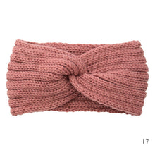 Load image into Gallery viewer, Winter Warm Wool Cross Knitted Headband for Women Warmer Solid Color Turban Headwrap Hairbands Women Hair Accessories Headwear