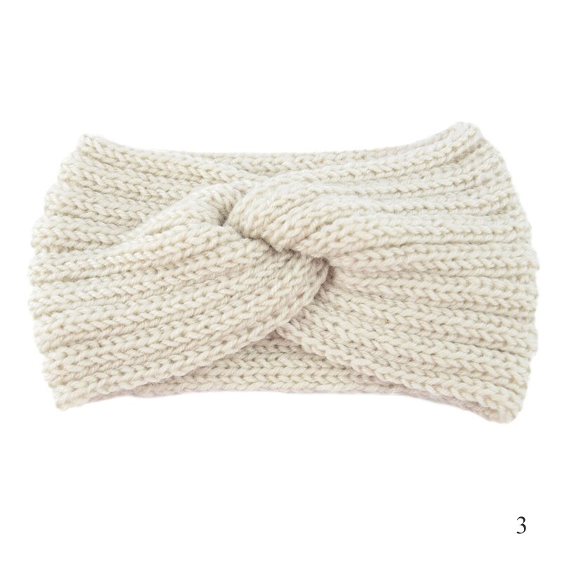 2022 Winter Warm Headband Woolen Knitting Headbands Wool Knitted Elastic Headband Head Wrap Girls Bohemian Hairband Accessories