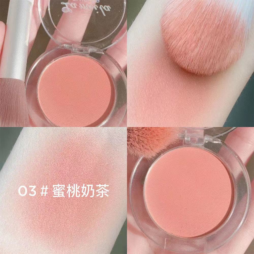 New 6 Colors Blush Makeup Palette Mineral Powder Red Rouge Lasting Natural Cheek Tint Brown Peach Pink Blush Cosmetic