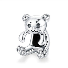 Load image into Gallery viewer, BISAER 925 Sterling Silver French Bulldog Dog Animal Bear Cat Pussy Silver Beads Charms Fit Original Silver 925 Jewelry Making