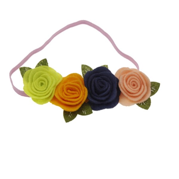 2022 New Girls baby Headband Fabric Flowers For Headbands Hair Hoop Children DIY Jewelry Photographed Photos Hair Accessories