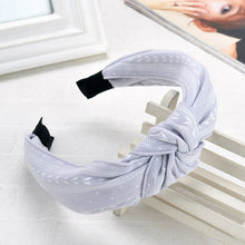Load image into Gallery viewer, Wide Top Knot Hair Bands For Women Headdress Solid Color Cloth Headband Bezel Girls Hairband Hair Hoop Female Hair Accessories