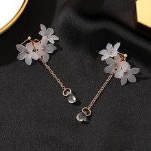 Load image into Gallery viewer, New Flower Handmade Bohemia Earrings for Women Boho Long Multi-layer Crystal Petal Tassel Earrings Female Wedding Party Jewelry