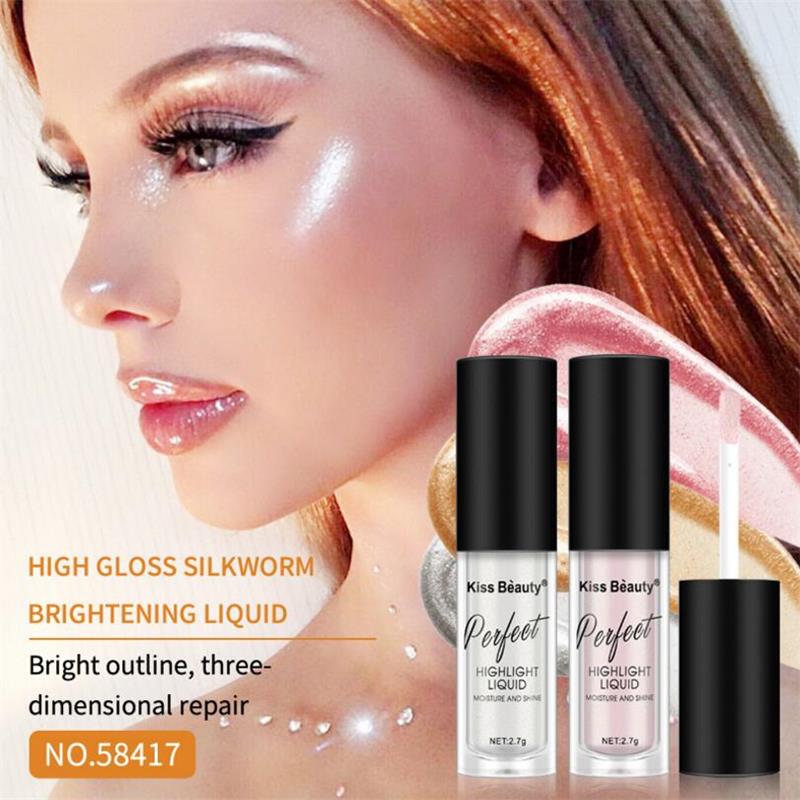 Women Makeup Highlighter Face Contouring Makeup Brightener Concealer Liquid Highlighter Primer Bronzer Face Glow Cosmetics