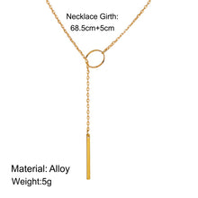 Load image into Gallery viewer, Hot Fashion Casual Chocker Necklace Personality Infinity Cross Pendant Gold Color Choker Necklaces on neck Women Jewelry