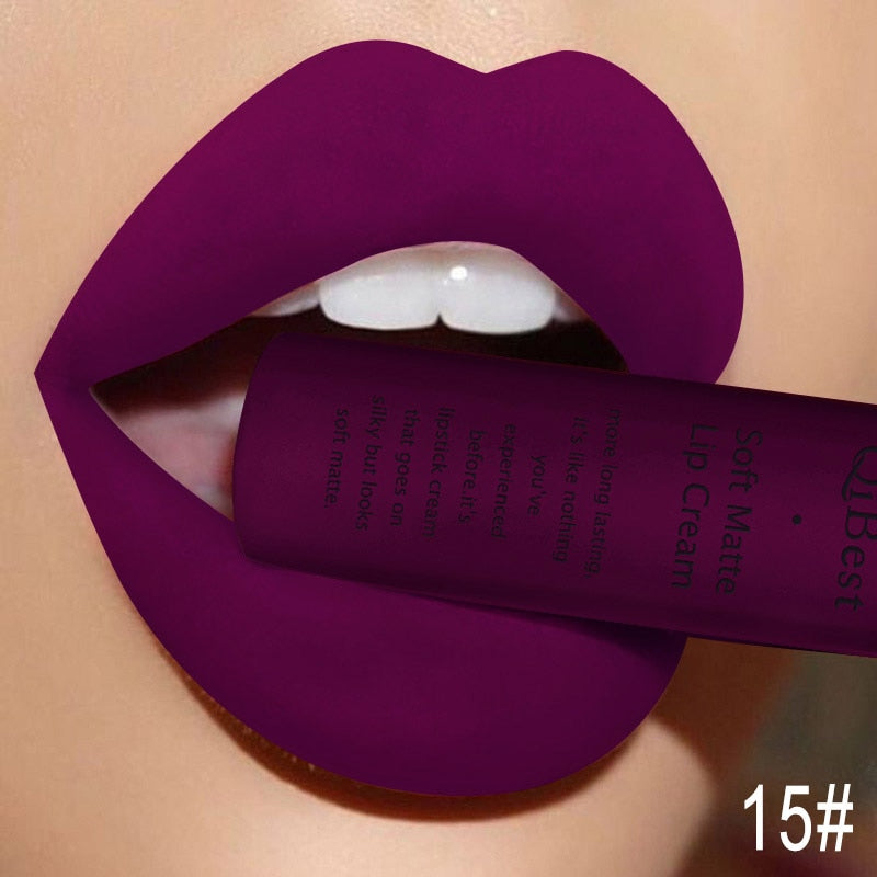 Matte Liquid Lipstick Waterproof Long Lasting Velvet Mate Nude Red Lip Gloss Lint Tube Makeup Cosmetics Lipsticks