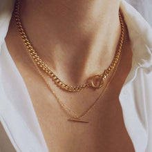 Load image into Gallery viewer, Fashion Butterfly Crystal Pearl Pendant Necklace Statement Clavicle Pearl Chain Layered Necklace Trend Butterfly Collar Jewelry